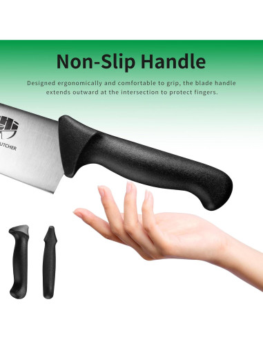 Juego de cuchillos de cocina Fullhi 10" acero inoxidable antideslizante