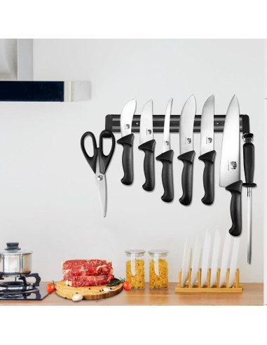 Juego de cuchillos de cocina Fullhi 10" acero inoxidable antideslizante