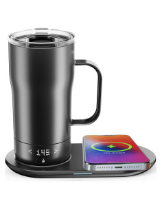 Taza de café inteligente LEGARDLILIU 18 oz autocalentable