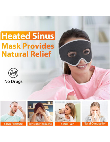 Máscara Térmica Comfheat para Alivio Sinusal y Migrañas