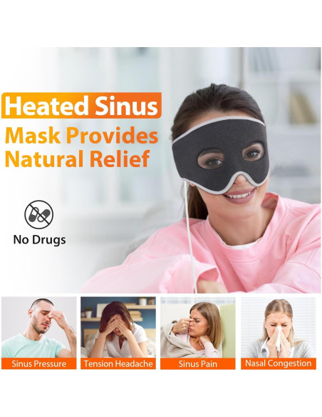 Máscara Térmica Comfheat para Alivio Sinusal y Migrañas