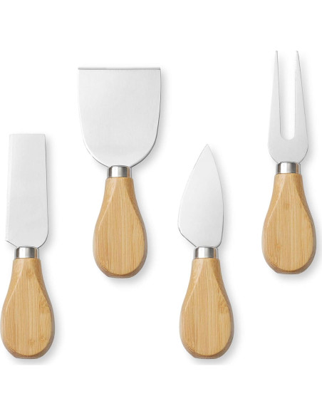 Juego de tabla de queso de bambú Casafield con utensilios