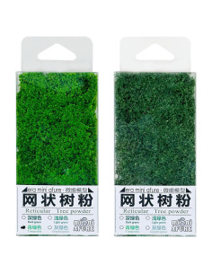 Polvo de Árbol Realista Attuslla 40g Verde Lima y Oscuro