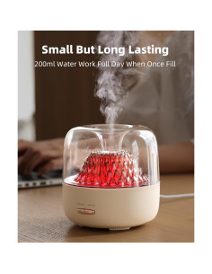 Difusor de Aceite Esencial KinYiLO 200ml Aromaterapia Blanco 2