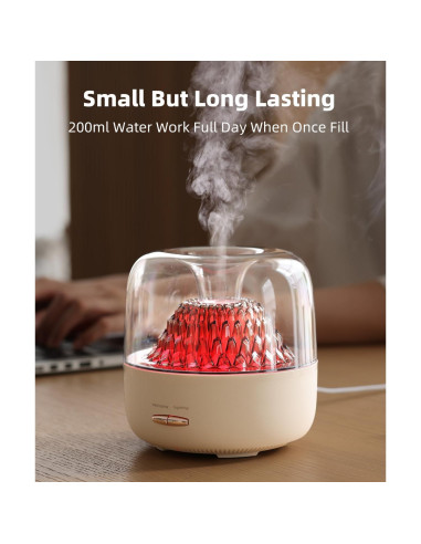 Difusor de Aceite Esencial KinYiLO 200ml Aromaterapia Blanco