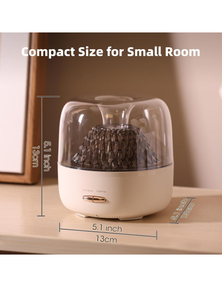 Difusor de Aceite Esencial KinYiLO 200ml Aromaterapia Blanco