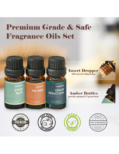 Aceites Esenciales de Aromaterapia AmaKane 6x10ml - Aromas de Hotel