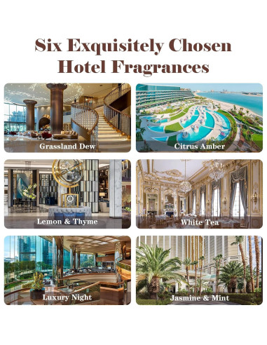 Aceites Esenciales de Aromaterapia AmaKane 6x10ml - Aromas de Hotel