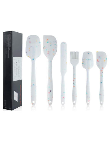 Juego de Espátulas de Silicona SHEbaking 6 Piezas Resistente al Calor