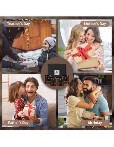 Juego de Velas Aromáticas Soja Dreamy Dewla 4 Paquete 198g