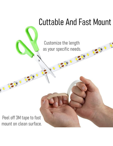 Tira de Luz LED Flexible Obeaming 5m 600 LEDs 2000 Lúmenes 3000K