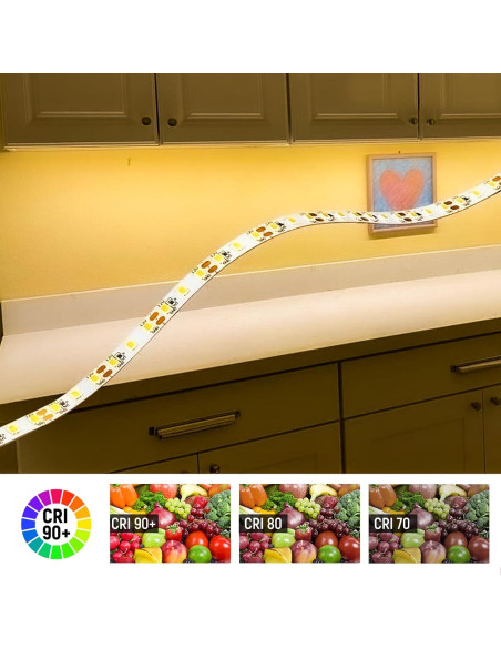 Tira de Luz LED Flexible Obeaming 5m 600 LEDs 2000 Lúmenes 3000K