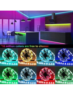 Tira LED RGB 20m con Control APP y Sincronización de Música 2