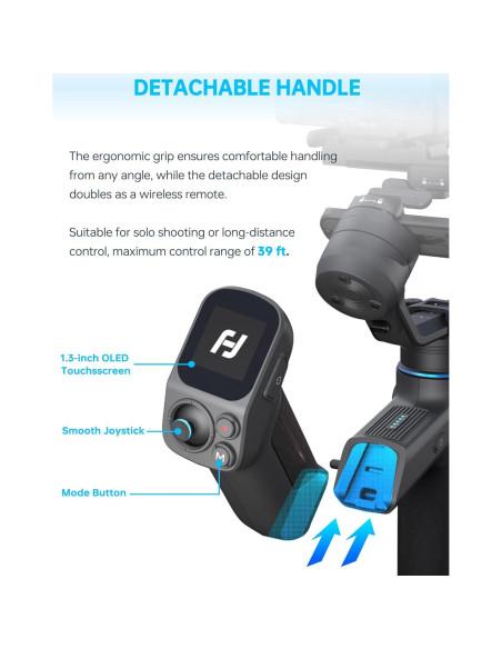 Estabilizador de Cámara FeiyuTech SCORP Mini 3 Pro Kit - 2kg Estabilizador de Cámara FeiyuTech SCORP Mini 3 Pro Kit - 2kg