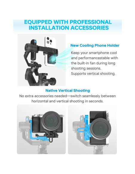 Estabilizador de Cámara FeiyuTech SCORP Mini 3 Pro Kit - 2kg Estabilizador de Cámara FeiyuTech SCORP Mini 3 Pro Kit - 2kg