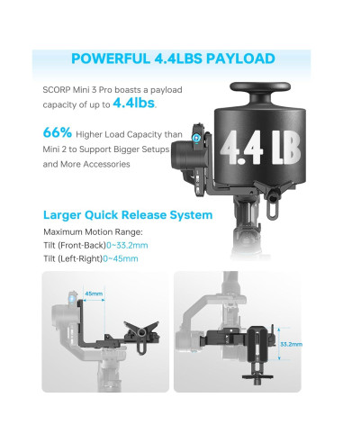 Estabilizador de Cámara FeiyuTech SCORP Mini 3 Pro Kit - 2kg
