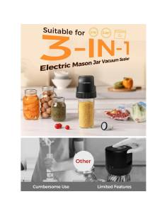 Sellador al Vacío Eléctrico ADENVERA 3 en 1 para Tarros y Bolsas 2