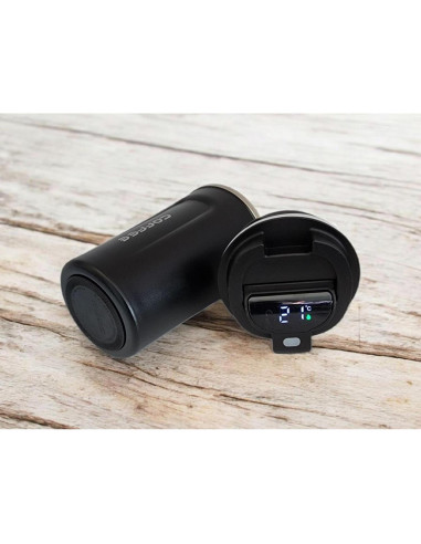 Taza de Café Inteligente Genérica 380ml Acero Inoxidable Negro