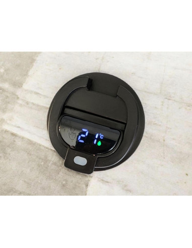 Taza de Café Inteligente Genérica 380ml Acero Inoxidable Negro