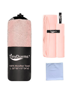 Paquete de 3 Toallas de Microfibra TinyCharms - Secado Rápido