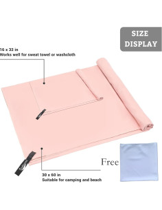 Paquete de 3 Toallas de Microfibra TinyCharms - Secado Rápido 2