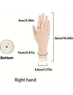 Modelo de Mano Flexible Tcwuzick para Manicura Derecha 2
