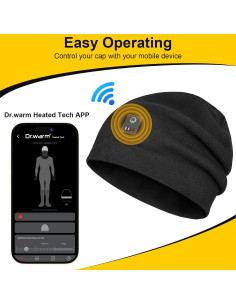 Gorro Calentado Dr.Warm Unisex Recargable 7.4V Invierno 2