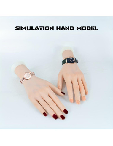 Modelo de Mano Flexible Tcwuzick para Manicura Derecha