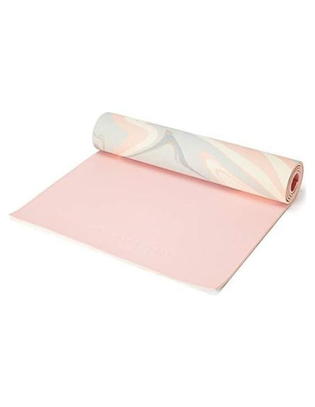 Alfombrilla de Yoga Love Sweat Fitness 5mm Rosa y Mármol Antideslizante