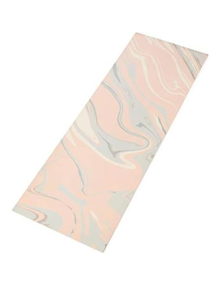 Alfombrilla de Yoga Love Sweat Fitness 5mm Rosa y Mármol Antideslizante