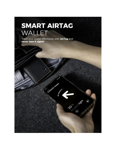 Billetera Minimalista LORZOR para Hombres Cuero RFID Slim