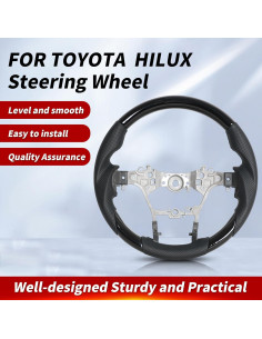 Volante OHC MOTORS para Toyota Hilux 2015-2022 Cuero Nappa 2