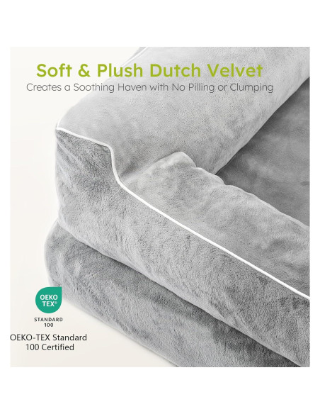 Cama Ortopédica para Perro Extra Grande CWAWZ con Espuma de Memoria