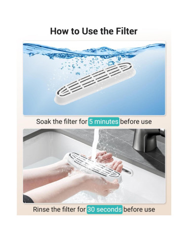 Filtros de Reemplazo Villabliss FT999 para Fuente de Agua Gatos - 16 Paquetes