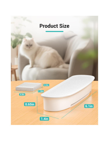 Filtros de Reemplazo Villabliss FT999 para Fuente de Agua Gatos - 16 Paquetes