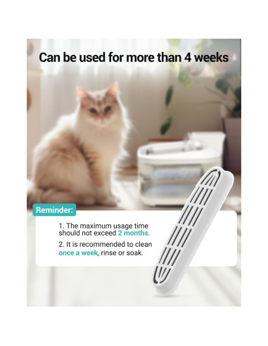 Filtros de Reemplazo Villabliss FT999 para Fuente de Agua Gatos - 16 Paquetes