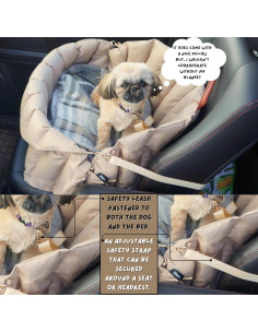 Asiento de coche ZEPA para perros pequeños hasta 11.34 Kg 2
