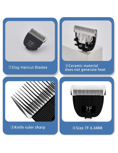 Cuchilla de Reemplazo Nebot P1 Pro 7F Cerámica Acero Inoxidable 3.2mm