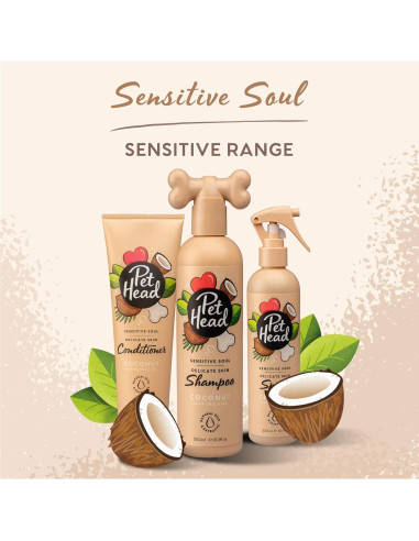 Champú para Perros Pet Head Sensitive Soul 473 ml Coco Hidratante