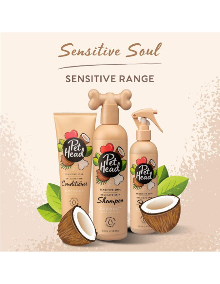 Champú para Perros Pet Head Sensitive Soul 473 ml Coco Hidratante