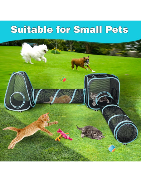 Parque de Juegos para Gatos GINDOOR 4 en 1 Portátil 35x18cm