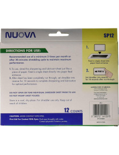 Hojas de Afilado y Lubricación Nuova SP12 - 12 Unidades 2