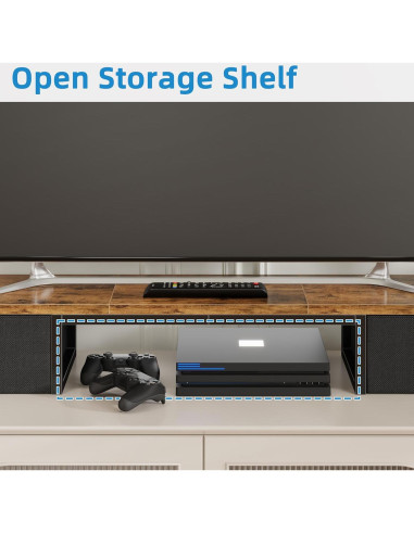 Riser de TV Grande YAOHUOO con Cajones para TVs 32-60"