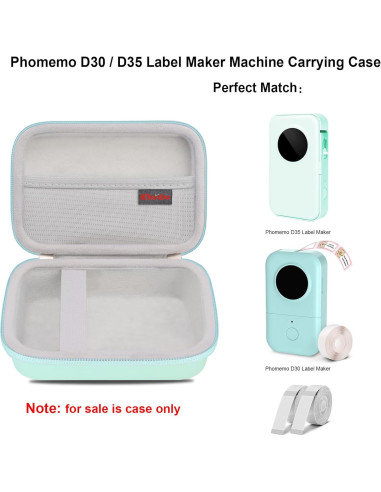 Funda de Transporte Elonbo para Etiquetadora Phomemo D30/D35 - Verde