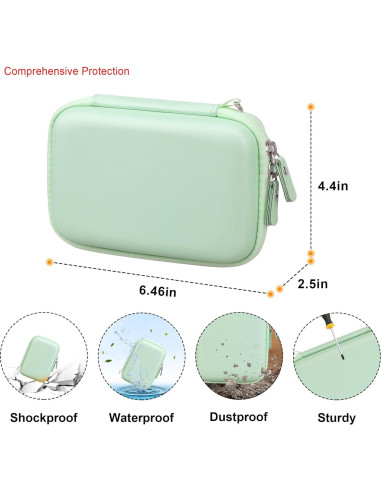 Funda de Transporte Elonbo para Etiquetadora Phomemo D30/D35 - Verde