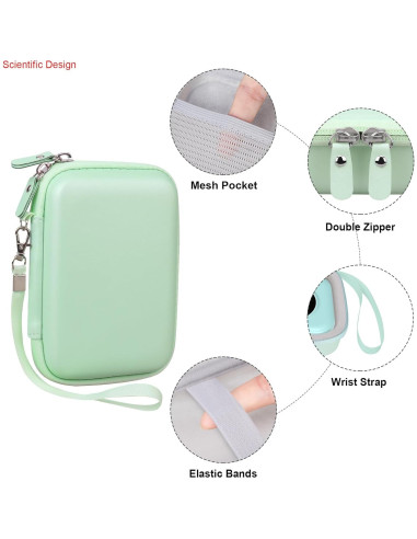 Funda de Transporte Elonbo para Etiquetadora Phomemo D30/D35 - Verde