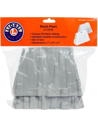 Accesorios de tren modelo Lionel O Gauge Pilares de Roca 2-Pack