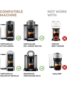 Adaptador de Cápsulas de Café Reutilizables AioveBgren para Nespresso Vertuo 2
