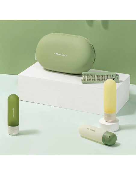 Recipientes de Silicona Reutilizables INUSO 50ml Verde Musgo