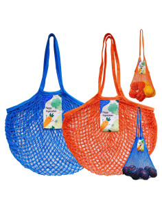 Bolsas de Malla Reutilizables Verduras Felices - 2 Piezas